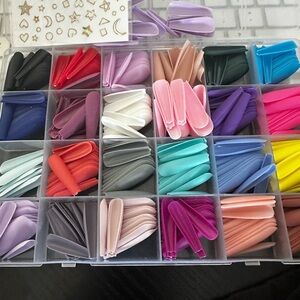 Press On Nails Kit Long Multicolor